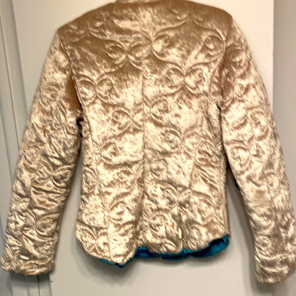 Vintage Diesel Gold Velour Coat Size Small - Picture 2 of 13